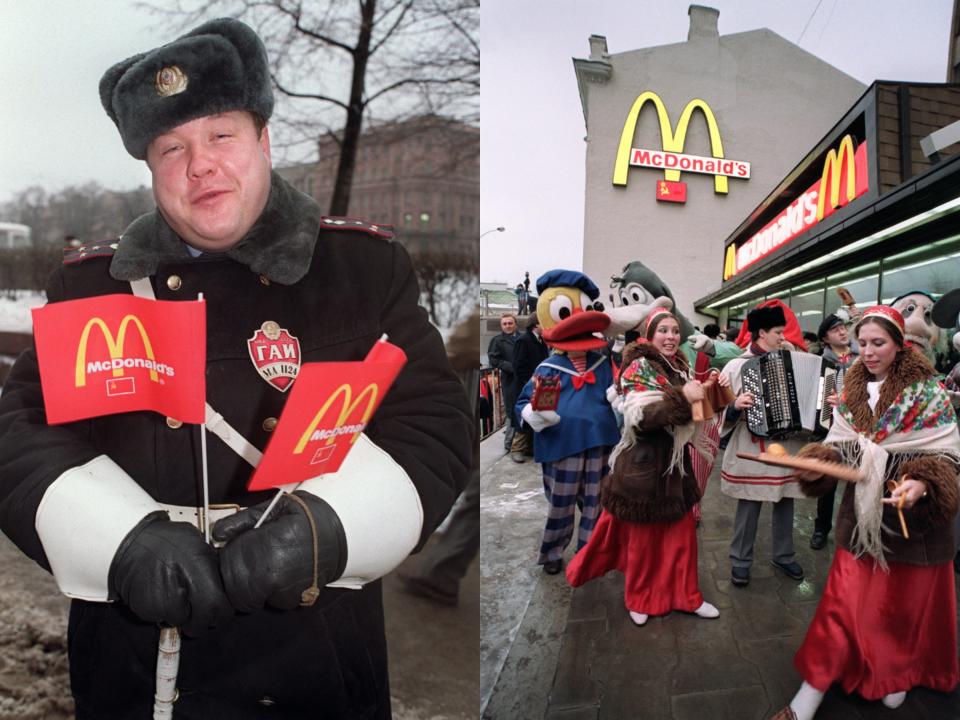 Russia's first McDonald's opens 1990