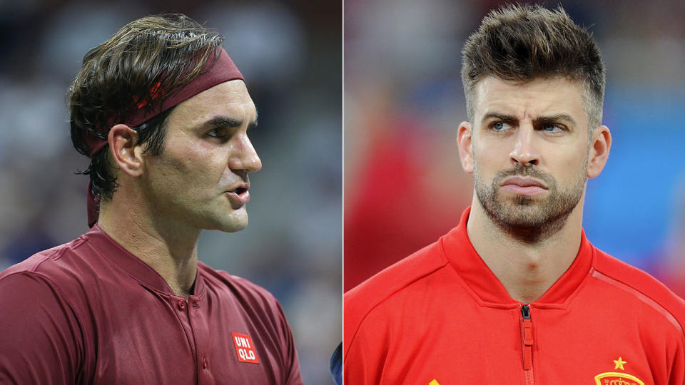 Federer doesn’t seem to be onboard with Pique’s Davis Cup plan. Pic: Getty