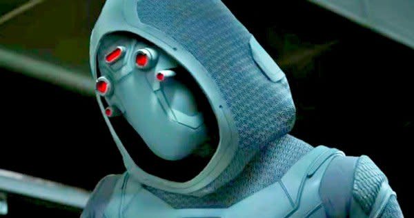 Ghost is played by Hannah John-Kamen in Ant-Man and The Wasp