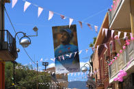 <p>Also during the second stage connecting Tortoli to Cagliari (148km), the tifosi are remembering Michele Scarponi, who died in training crash last April. </p>