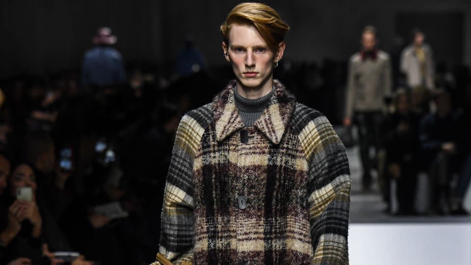 Britain's Princess Anne was a slightly unlikely inspiration for Fendi's menswear collection for Fall-Winter 2024. - Alessandro Levati/Getty Images