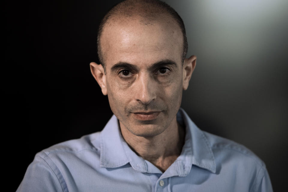 Israeli historian, philosopher and best-selling author Yuval Noah Harari poses for a photo at his office in Tel Aviv, Israel, Thursday, March 30, 2023. Harari says Prime Minister Benjamin Netanyahu may go down in history as the man who destroyed Israel. Harari, who has been vocal about his opposition to a proposed judicial overhaul by Netanyahu's right-wing government, says the long-serving prime minister has divided the country to preserve his political longevity. (AP Photo/Oded Balilty)