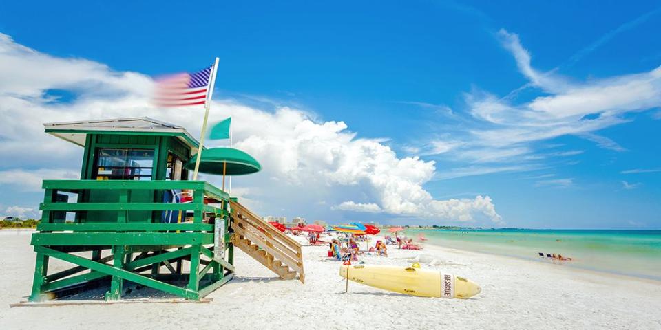 <p>Located on Florida's <a href="https://www.tripadvisor.com/Attraction_Review-g34636-d123075-Reviews-Siesta_Beach-Siesta_Key_Florida.html" rel="nofollow noopener" target="_blank" data-ylk="slk:Siesta Key;elm:context_link;itc:0;sec:content-canvas" class="link ">Siesta Key</a>, near downtown Sarasota, this stunning strand regularly tops "best of" lists due to its soft white-quartz sand (which stays cool even when the temps soar). </p><p>Siesta also has lifeguard stands and a shaded picnic area, both of which make it great for families. </p><p><a class="link " href="https://go.redirectingat.com?id=74968X1596630&url=https%3A%2F%2Fwww.tripadvisor.com%2FHotel_Review-g34618-d630751-Reviews-Hotel_Indigo_Sarasota-Sarasota_Florida.html&sref=https%3A%2F%2Fwww.redbookmag.com%2Flife%2Fg34756735%2Fbest-beaches-for-vacations%2F" rel="nofollow noopener" target="_blank" data-ylk="slk:BOOK NOW;elm:context_link;itc:0;sec:content-canvas">BOOK NOW</a> Hotel Indigo Sarasota</p><p><a class="link " href="https://go.redirectingat.com?id=74968X1596630&url=https%3A%2F%2Fwww.tripadvisor.com%2FHotel_Review-g34618-d225270-Reviews-The_Ritz_Carlton_Sarasota-Sarasota_Florida.html&sref=https%3A%2F%2Fwww.redbookmag.com%2Flife%2Fg34756735%2Fbest-beaches-for-vacations%2F" rel="nofollow noopener" target="_blank" data-ylk="slk:BOOK NOW;elm:context_link;itc:0;sec:content-canvas">BOOK NOW</a> The Ritz-Carlton, Sarasota </p>