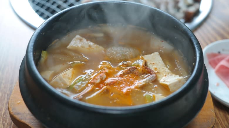 Stew with anchovy broth