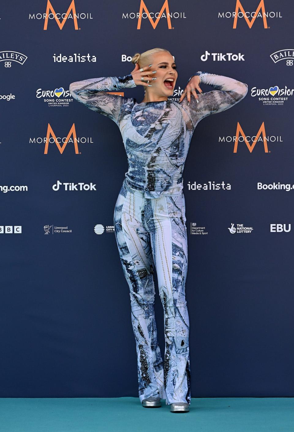 Diljá attends the 2023 Eurovision Song Contest opening ceremony.