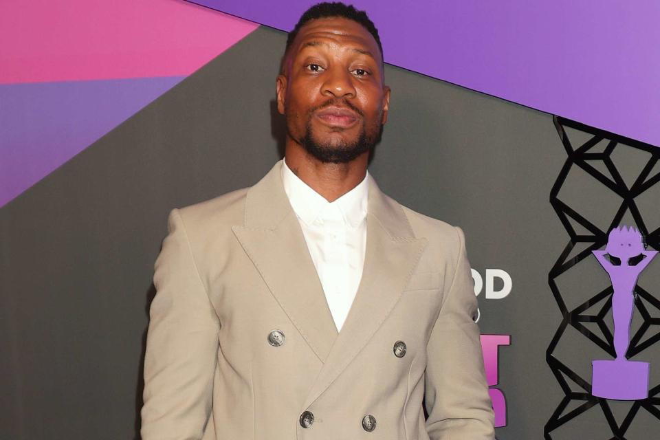 <p>Arnold Turner/Getty</p> Jonathan Majors at the 4th Annual Hollywood Unlocked Impact Awards