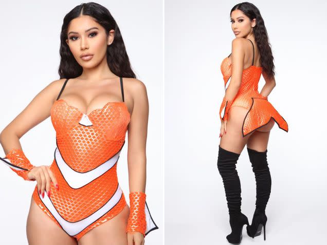 Armer Nemo: Mit High-Heel-Overknees und aufreizendem Body wir aus dem putzigen Fisch ein verruchtes Kostüm (Bild: Fashion Nova)