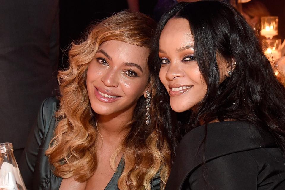 NEW YORK, NY - SEPTEMBER 14: Beyonce and Rihanna attend Rihanna's 3rd Annual Diamond Ball Benefitting The Clara Lionel Foundation at Cipriani Wall Street on September 14, 2017 in New York City. (Photo by Kevin Mazur/Getty Images for Clara Lionel Foundation)