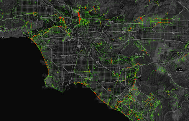 strava heat map