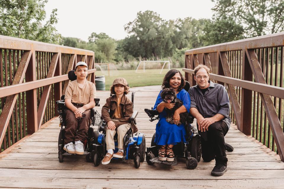 Neena Nizar and her family.