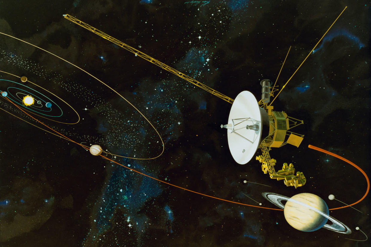 Voyager 1 illustration Photo by Space Frontiers/Getty Images