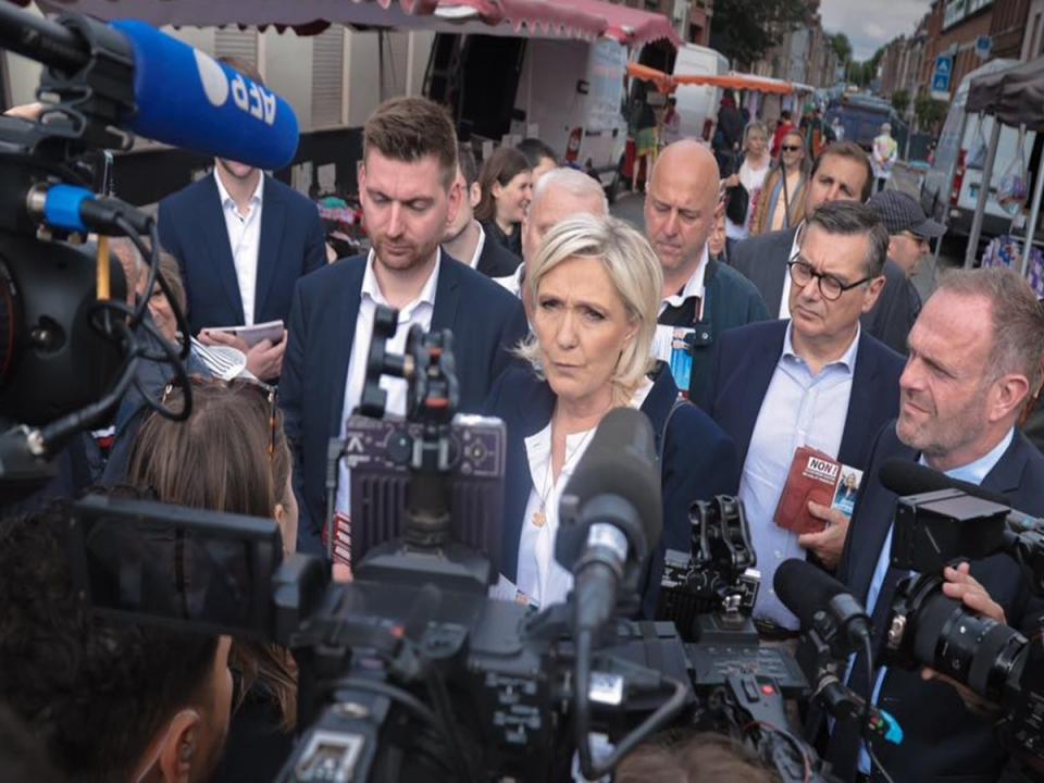法國極右翼政黨領袖瑪琳．雷朋表示，她的政黨將在選舉中贏得國會絕對多數席次。