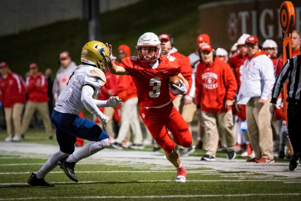 Beechwood's Chase Flaherty rushed for three touchdowns in the convincing victory over Lloyd on Friday night.