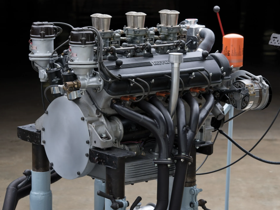 ferrari colombo v12 on engine dyno