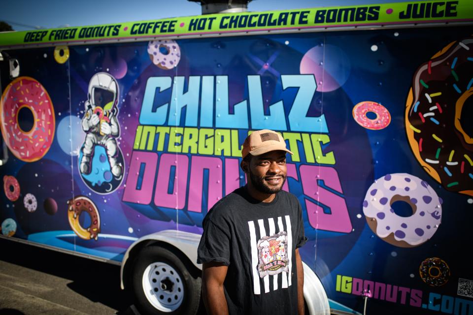 Muhammad Shamsideen, owner of Chillz Intergalactic Donuts food truck.