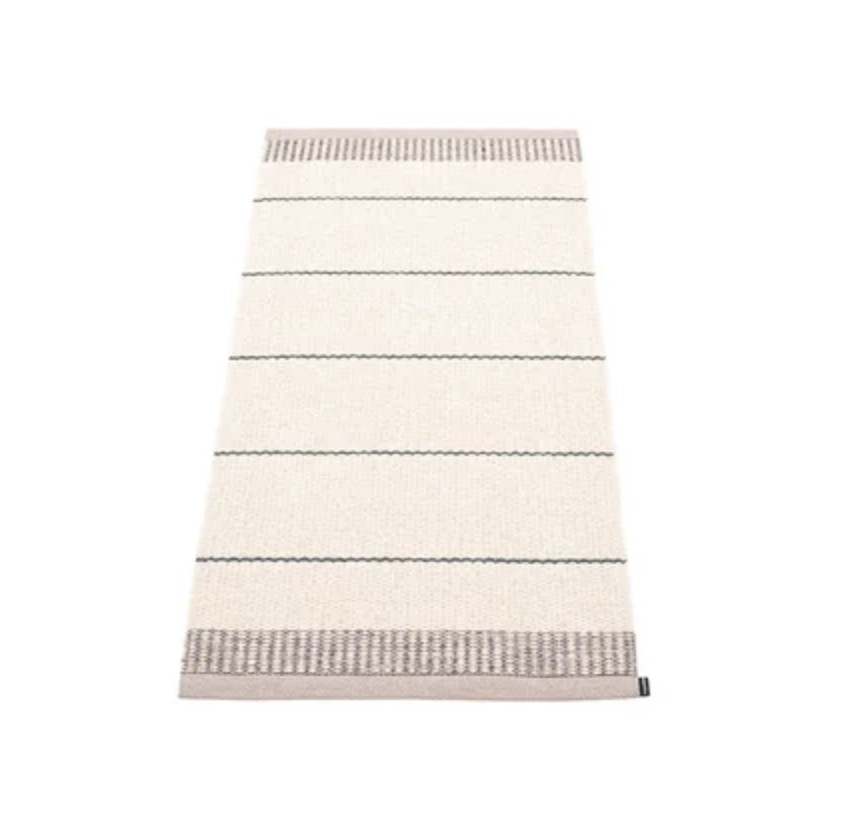 3) Pappelina Flatweave Striped Area Rug