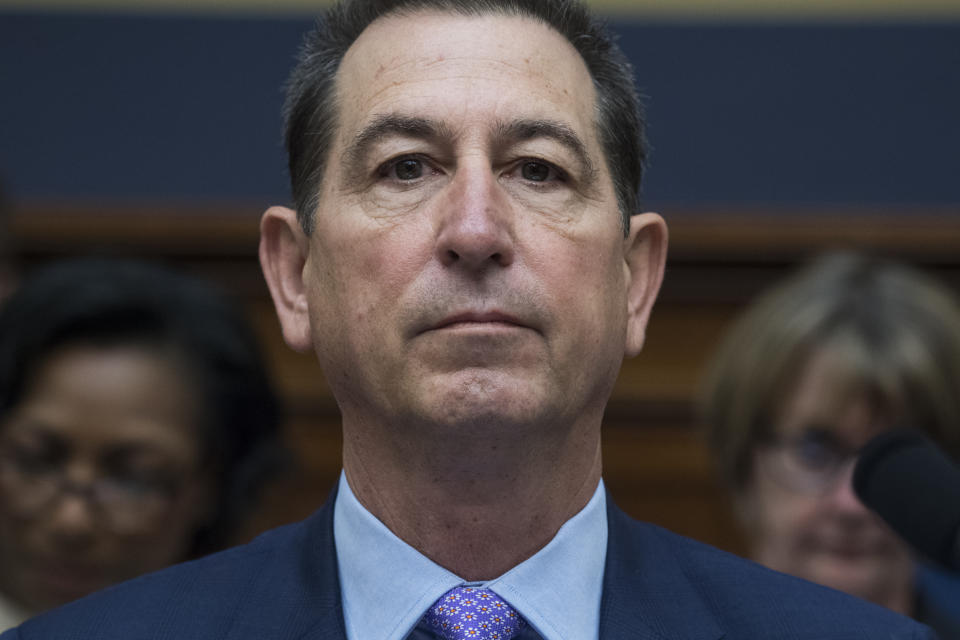 UNITED STATES - JUNE 13: Joseph Otting, Comptroller of the Currency, prepares to testify during a House Financial Services Committee hearing in Rayburn Building titled 