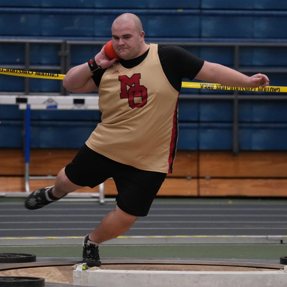 Nicholas Frattina of Mt. Olive at the Morris County Relays held at Drew University in Madison, NJ on January 3, 2023.