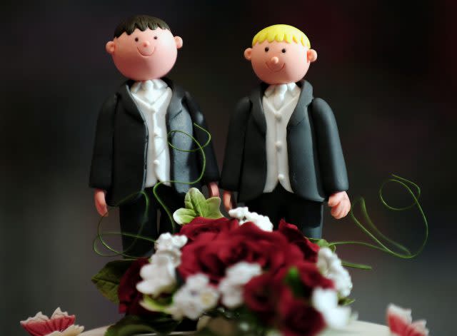 Just four in 10 support same-sex marriage, the study found (Rui Vieira/PA)