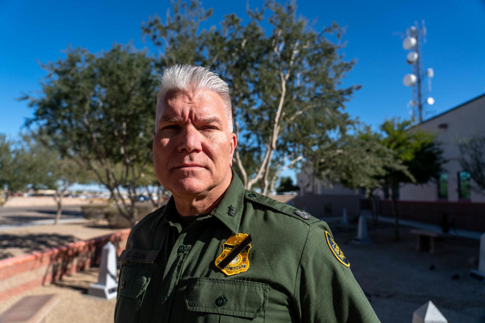 U.S. Border Patrol Yuma Sector Chief Chris Clem poses for a portrait at the Border Patrol headquarters in Yuma on Dec. 8, 2022.