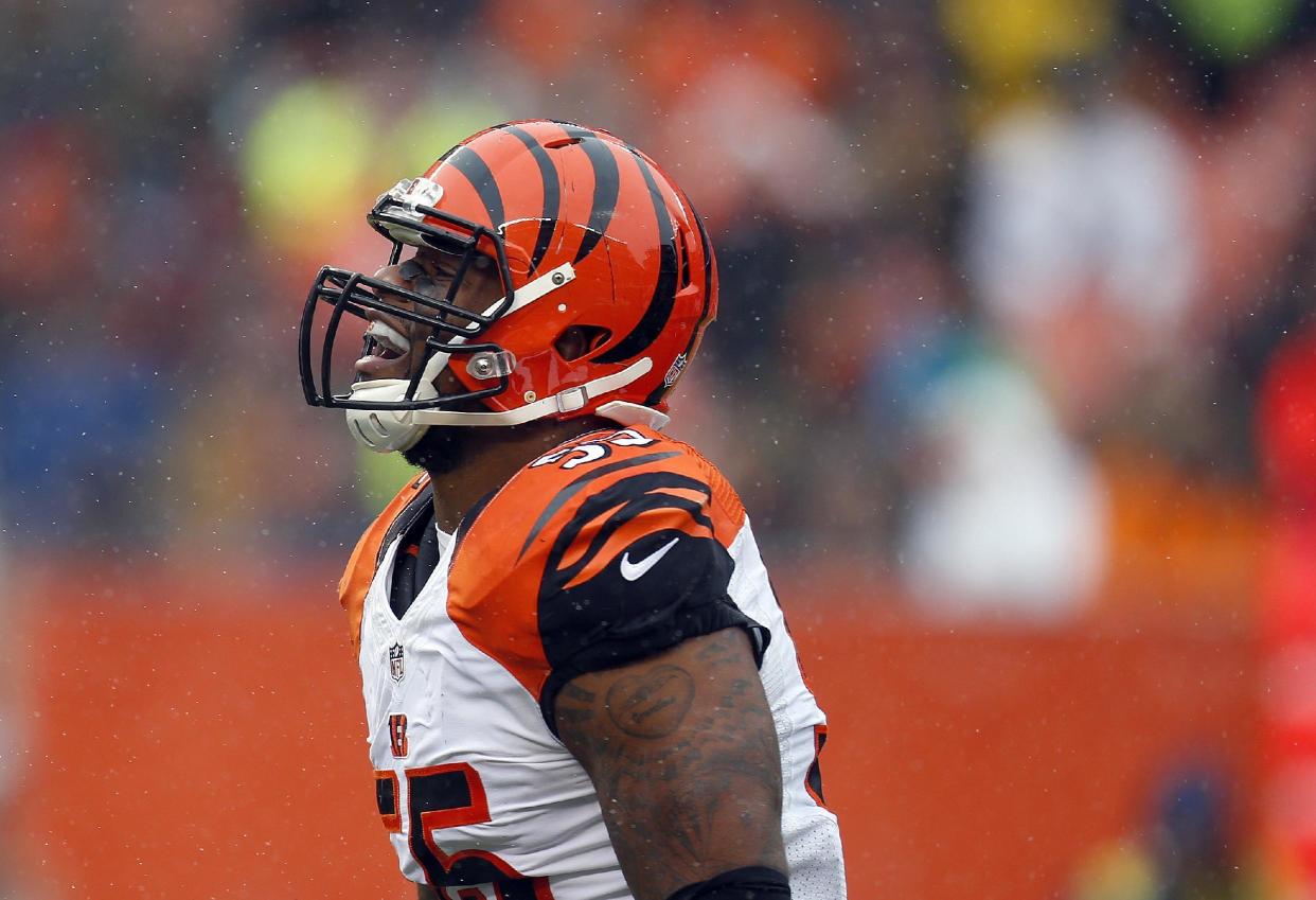 Vontaze Burfict started a training camp fight with a cheap shot to teammate Giovani Bernard (AP)