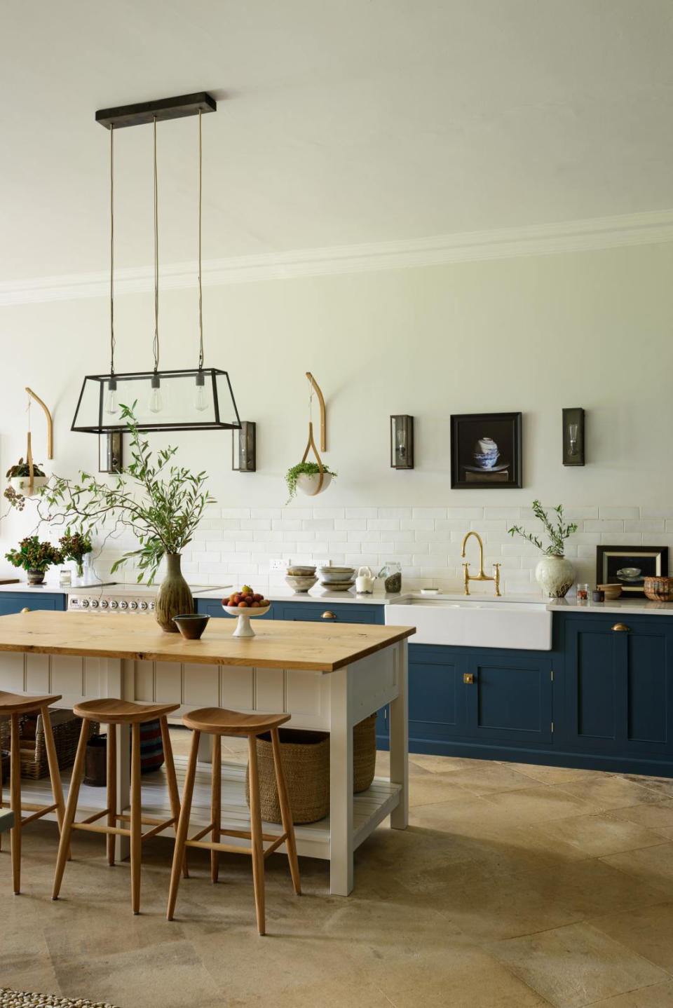 3. Often less is more with kitchen island styling