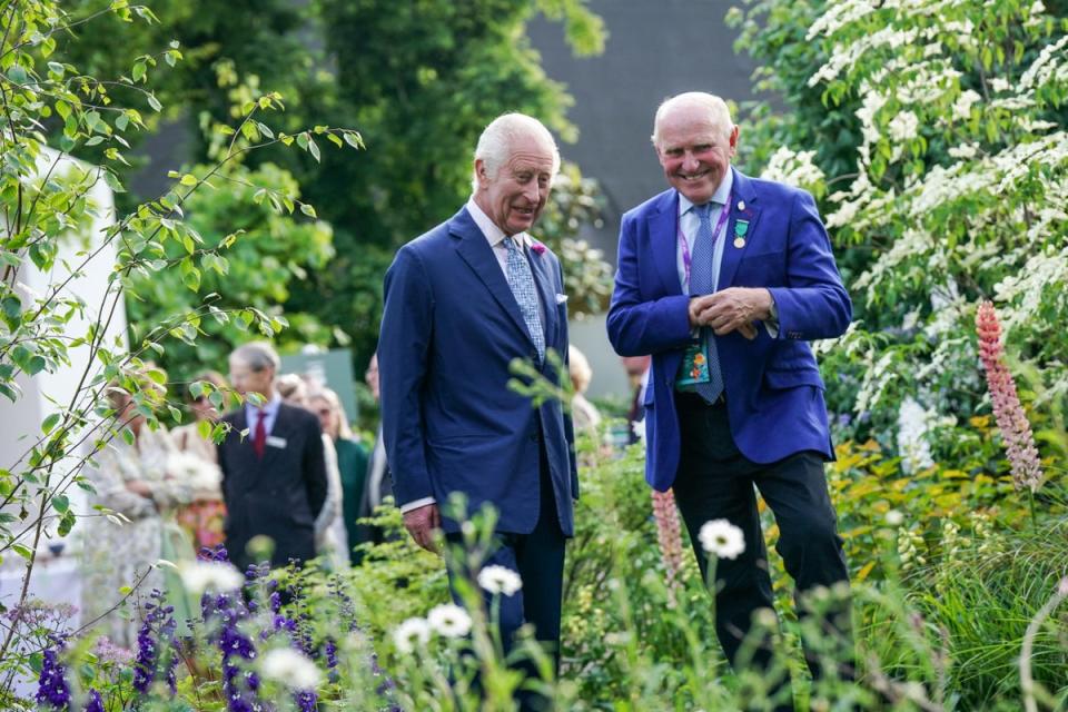 King Charles visited the Chelsea Flower Show ahead of its public opening last week (POOL/AFP via Getty Images)