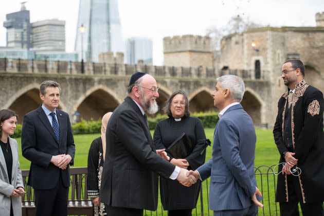 Sadiq met up with some faith leaders at the Tower of London (Photo: Sadiq Khan)