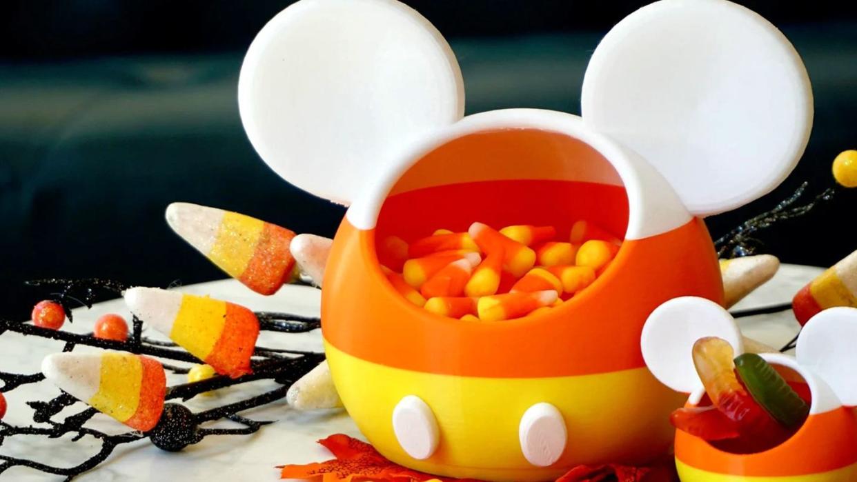 etsy disney mickey mouse halloween candy corn dish