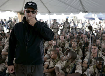 <p>Director Sam Mendes on the set of Universal Pictures' Jarhead - 2005</p>