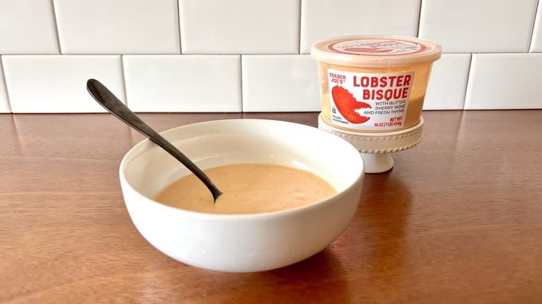 Trader Joe's lobster bisque