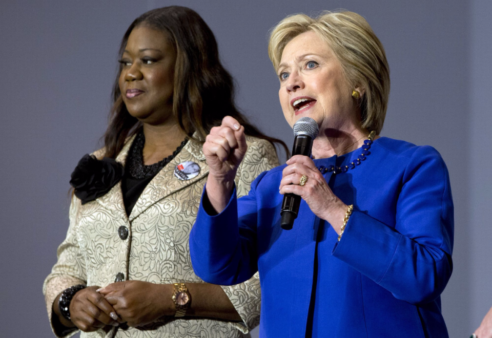 Hillary Clinton and Sybrina Fulton, a candidate for Miami-Dade County Commission, shown together in a 2016 photo. Fulton, the mother of the late Trayvon Martin, is running for the District 1 seat. Clinton endorsed her on Friday, Sept. 27, 2019.