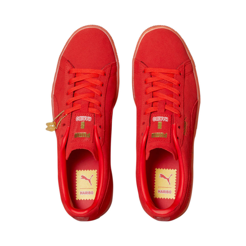 Puma x Haribo Classic Suede in red. - Credit: Courtesy of Puma