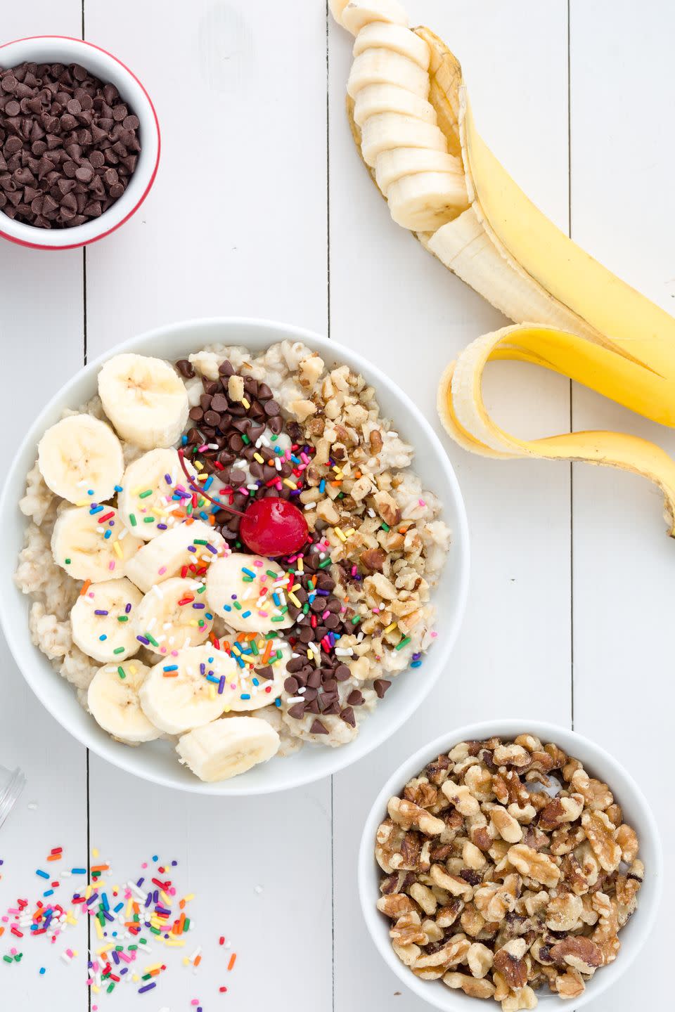 Banana Split Oatmeal