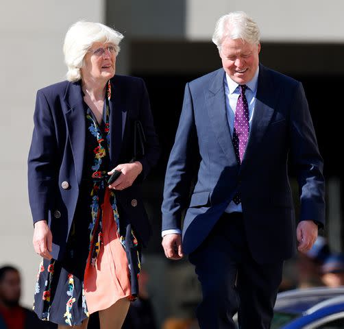 <p>Max Mumby/Indigo/Getty Images</p> Lady Jane Fellowes and Earl Charles Spencer at the Invictus Games anniversary service at St. Paul's Cathedral in London on May 8, 2024.