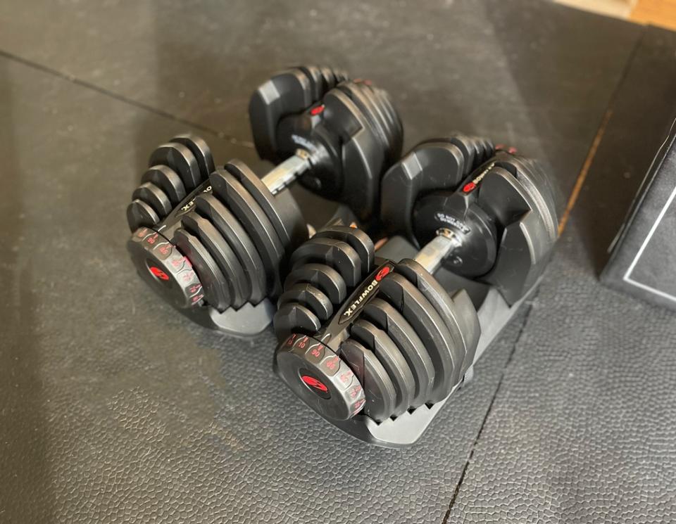 Bowflex SelectTech 1090 dumbbells, best adjustable dumbbells