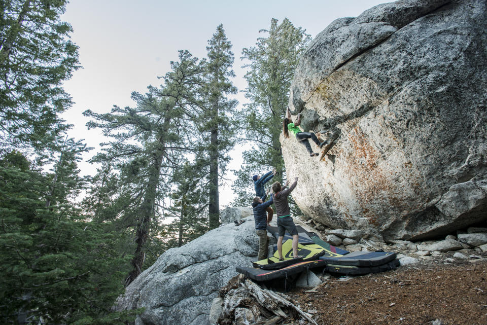 Black Mountain california bouldering rock climbing alpine