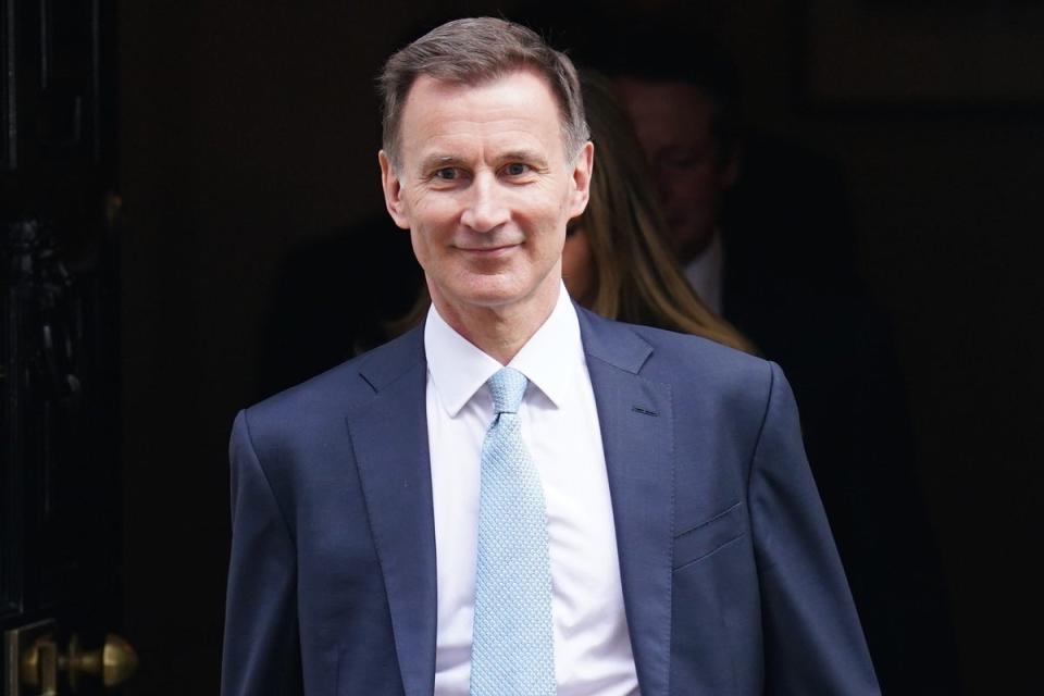 Jeremy Hunt said Labour was planning a 1p VAT hike (PA Wire)