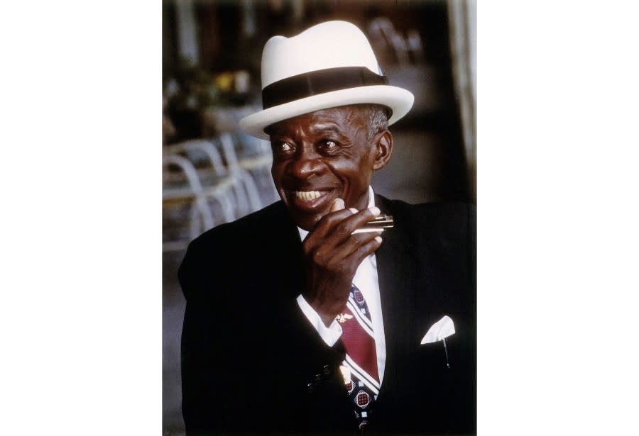 This mid 1970s image shows Grand Ole Opry pioneer Carlos DeFord Bailey. The city of Nashville is naming a street after Bailey, the “Harmonica Wizard," whose popularity and contributions to country music and blues are still being recognized decades later. On Saturday, DeFord Bailey Avenue will be officially dedicated in the Edgehill neighborhood of Nashville where Bailey lived most of his life until his death in 1982. (Marilyn Keeler Morton via AP)