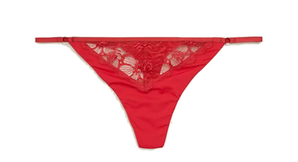 Embrace Embroidered Thong