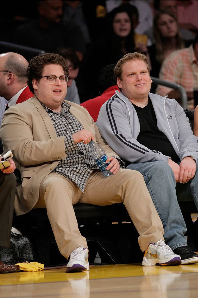 Jonah Hill and his brother Jordan Feldstein | Noel Vasquez/Getty Images