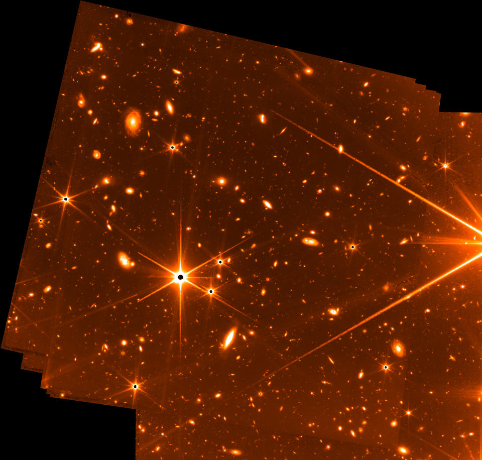 Nasa's test image from the James Webb Space Telescope. (Nasa)