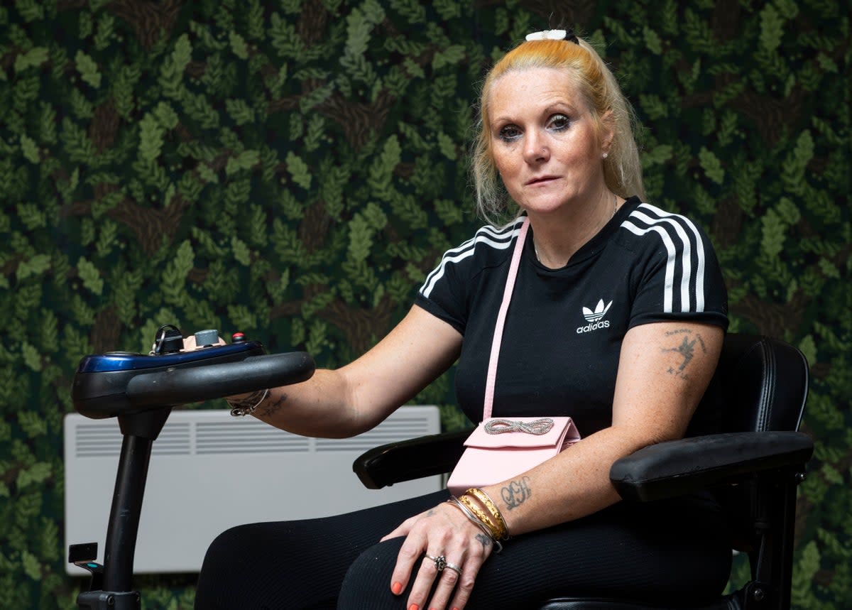 Jennifer Jones, who worries about being able to afford the power for her electric wheelchair, is one of those facing tough choices during the cost of living crisis (Lucy Young)