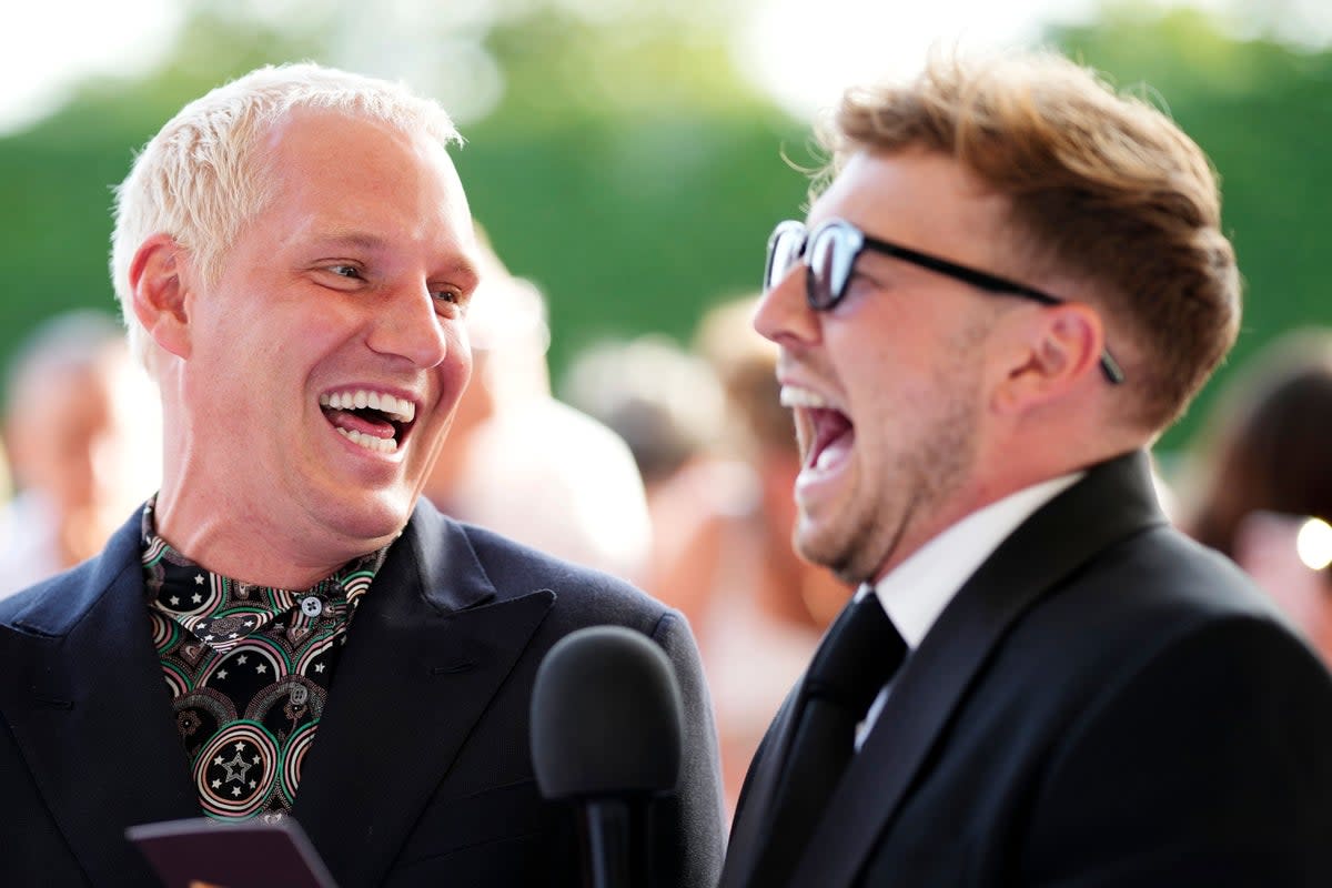 The faces of British entertainment: ‘Made in Chelsea’ stars Jamie Laing and Sam Thompson (Shutterstock)