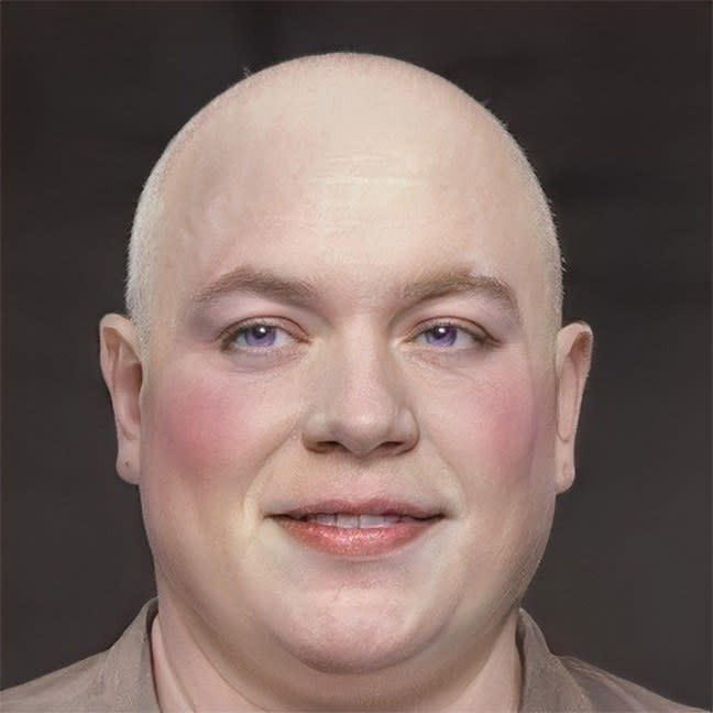 <div> <p>"Varys: Age 44–50. Bald, plump, effeminate, with powdered face. Eyes are not specified in the book, but he is from Lys, so I assume he has purple eyes."</p> </div><span> @msbananaanna</span>