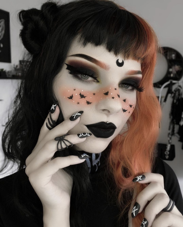Trad Goth but make it spooky season themed👻 Makeup ib: @il0vemcr PRODUCTS:  (Products marked as *** were kindly…