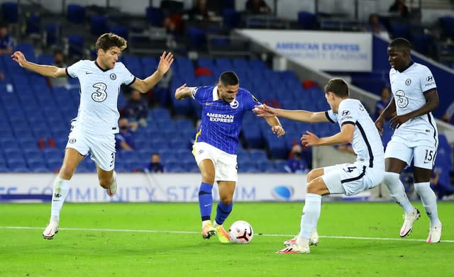 Marcos Alonso, left,  is understood to have clashed with Frank Lampard