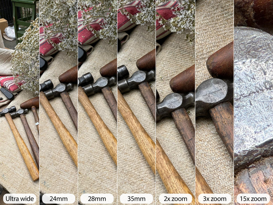 iPhone 15 Pro camera sample tools range