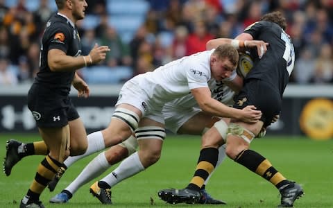 Sam Underhill tackles Will Rowlands - Credit: GETTY IMAGES