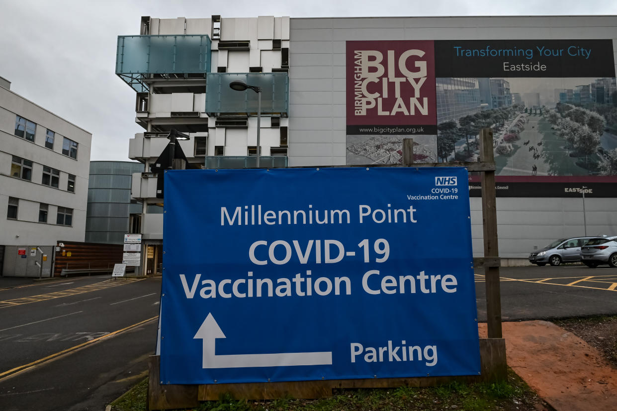 The vaccination centre at Millenium Point, Birmingham. (PA)